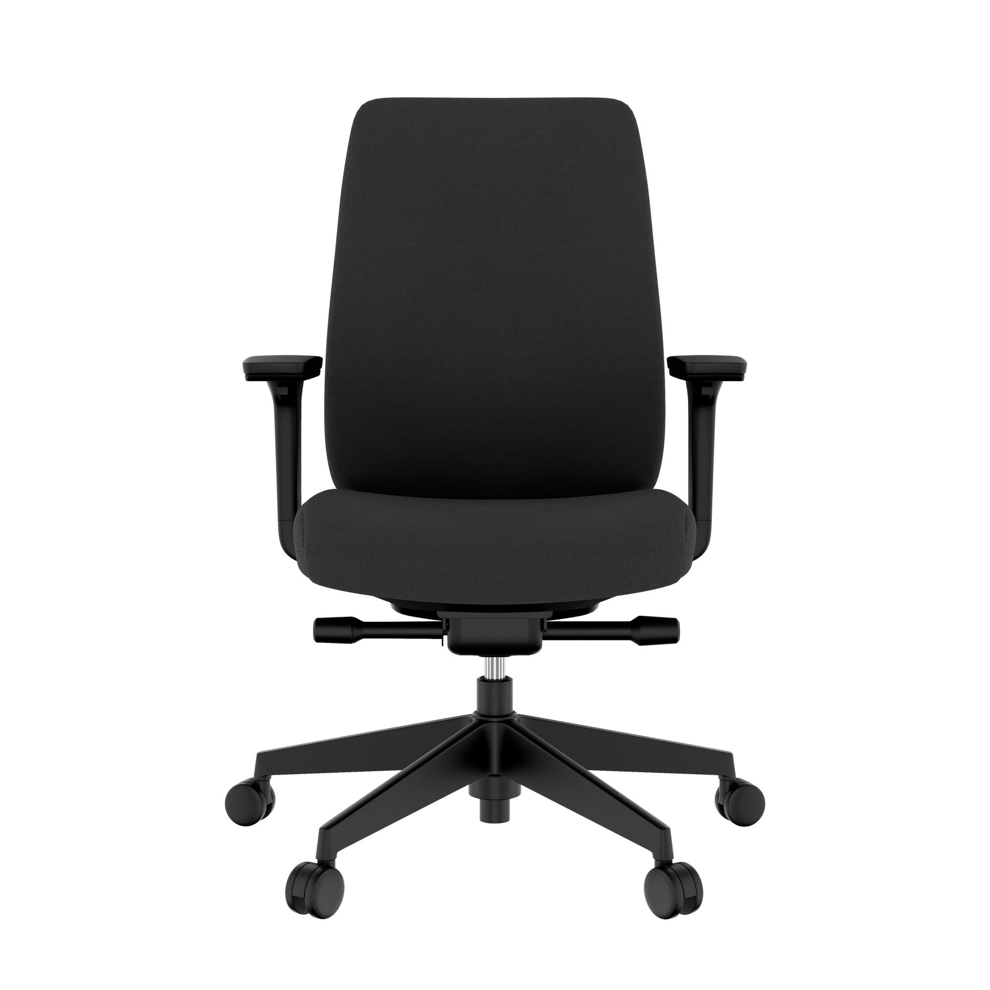 Hardy office swivel chair | Synchronous mechanics, 3D armrests, black