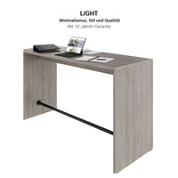 LIGHT High table | 1600 - 1800 mm, white