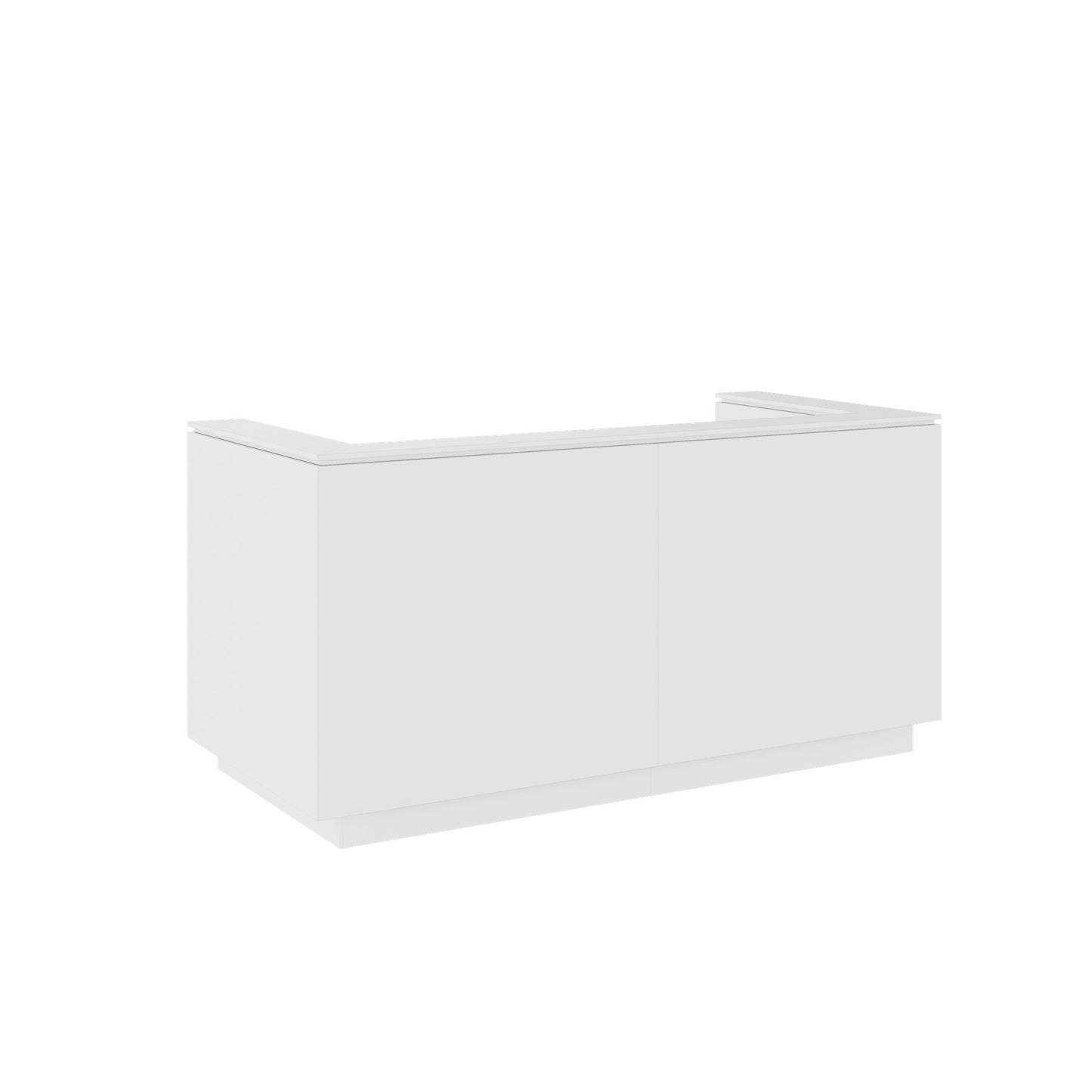 ICE reception desk | 2204 x 1022mm, White