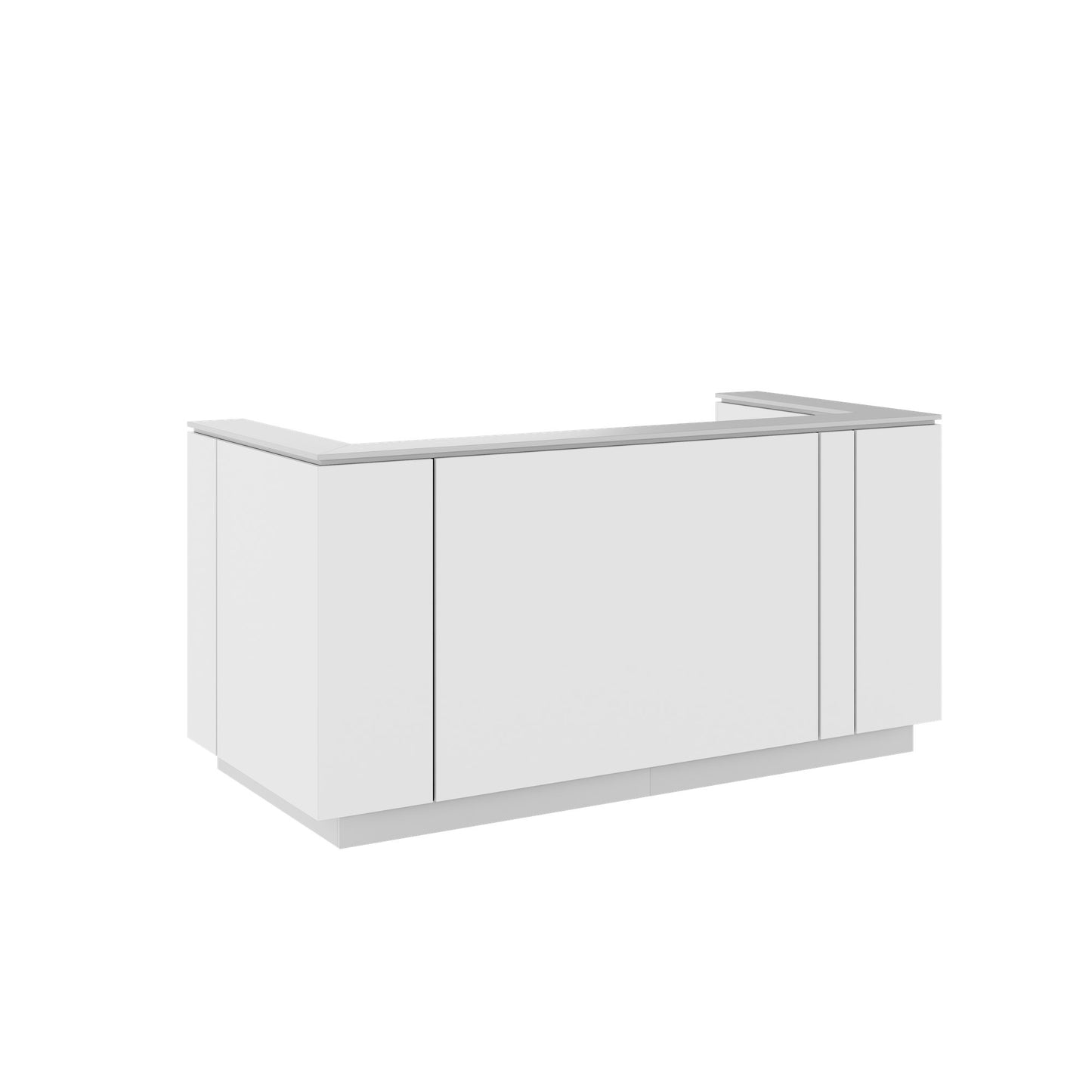 ICE reception desk | 2204 x 1022mm, White