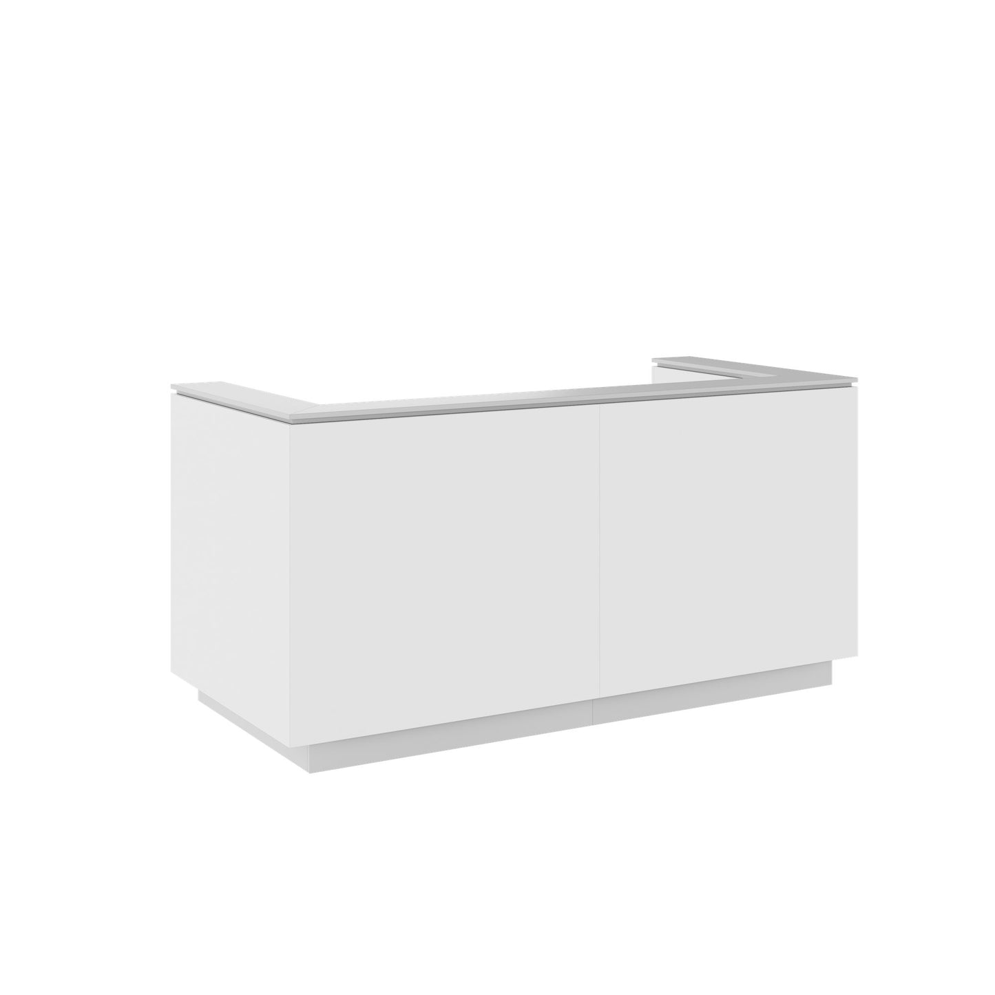 ICE reception desk | 2204 x 1022mm, White