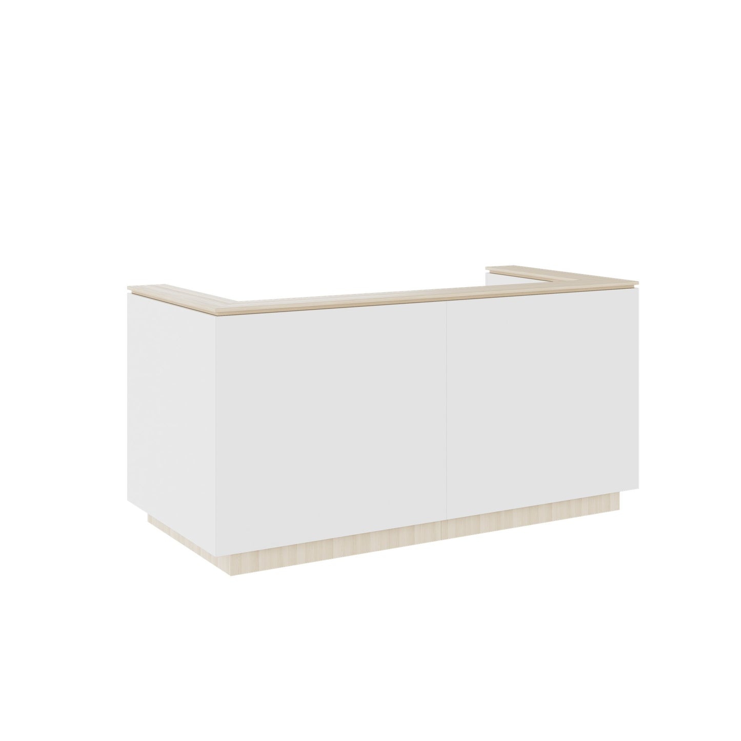 ICE reception desk | 2204 x 1022mm, White
