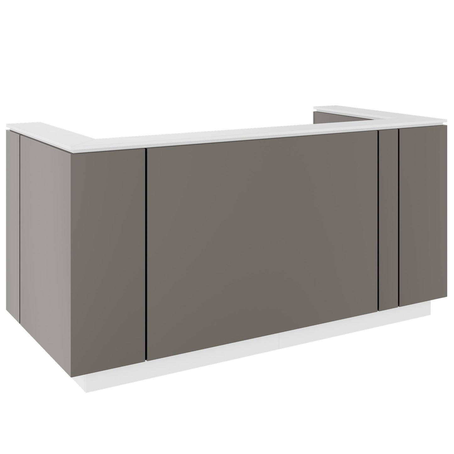 ICE Contatore della reception | 2204 x 1022 mm, grigio cubanite
