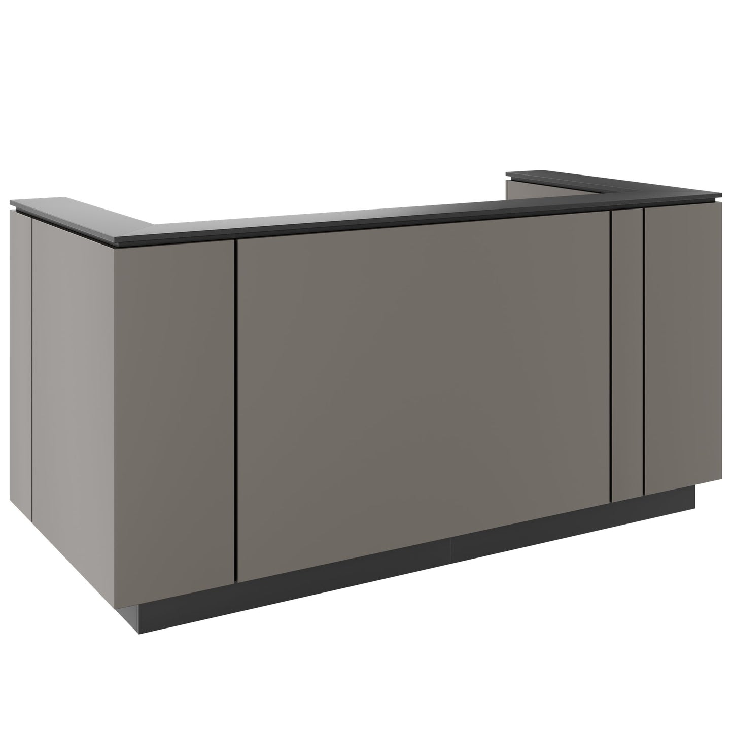 ICE Contatore della reception | 2204 x 1022 mm, grigio cubanite