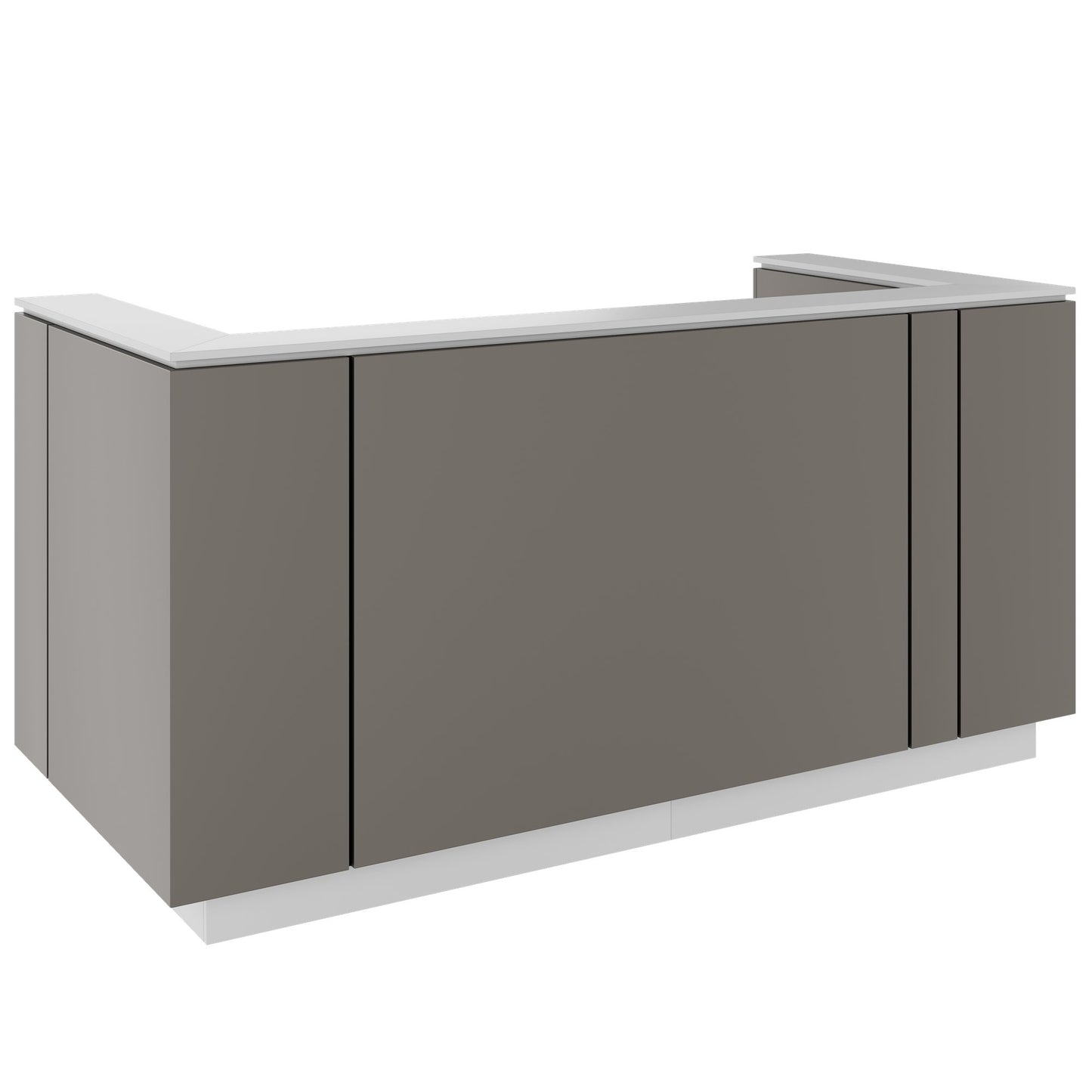 ICE Contatore della reception | 2204 x 1022 mm, grigio cubanite