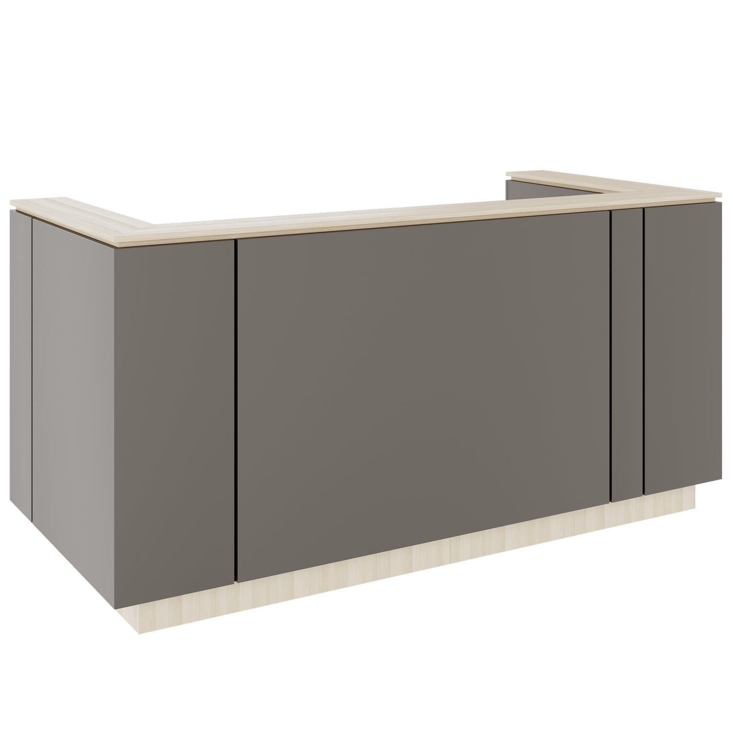 ICE Contatore della reception | 2204 x 1022 mm, grigio cubanite