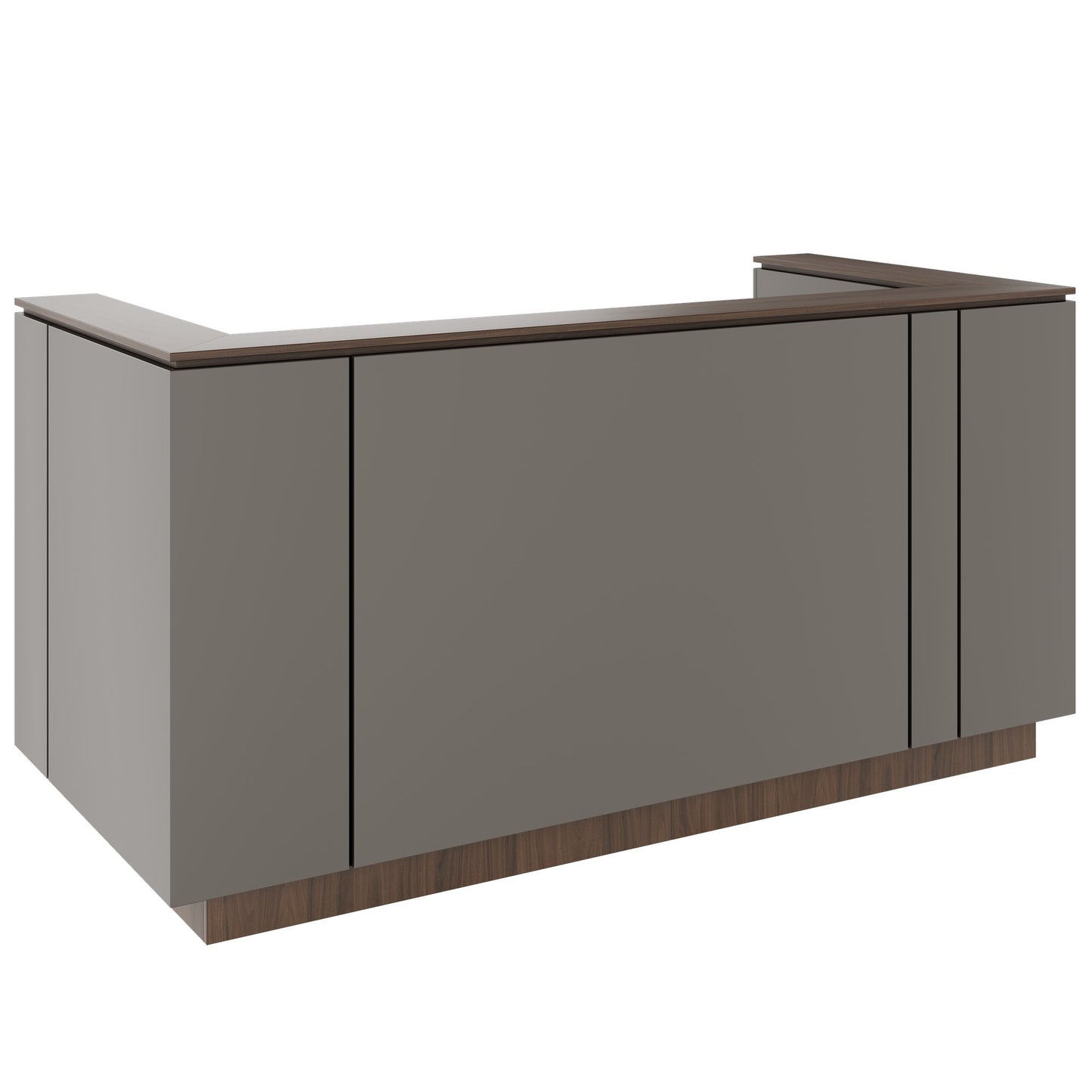 ICE Contatore della reception | 2204 x 1022 mm, grigio cubanite