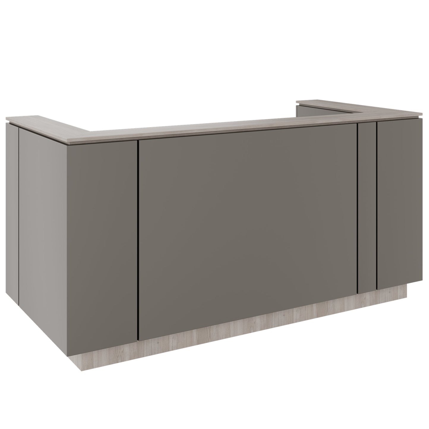 ICE Contatore della reception | 2204 x 1022 mm, grigio cubanite