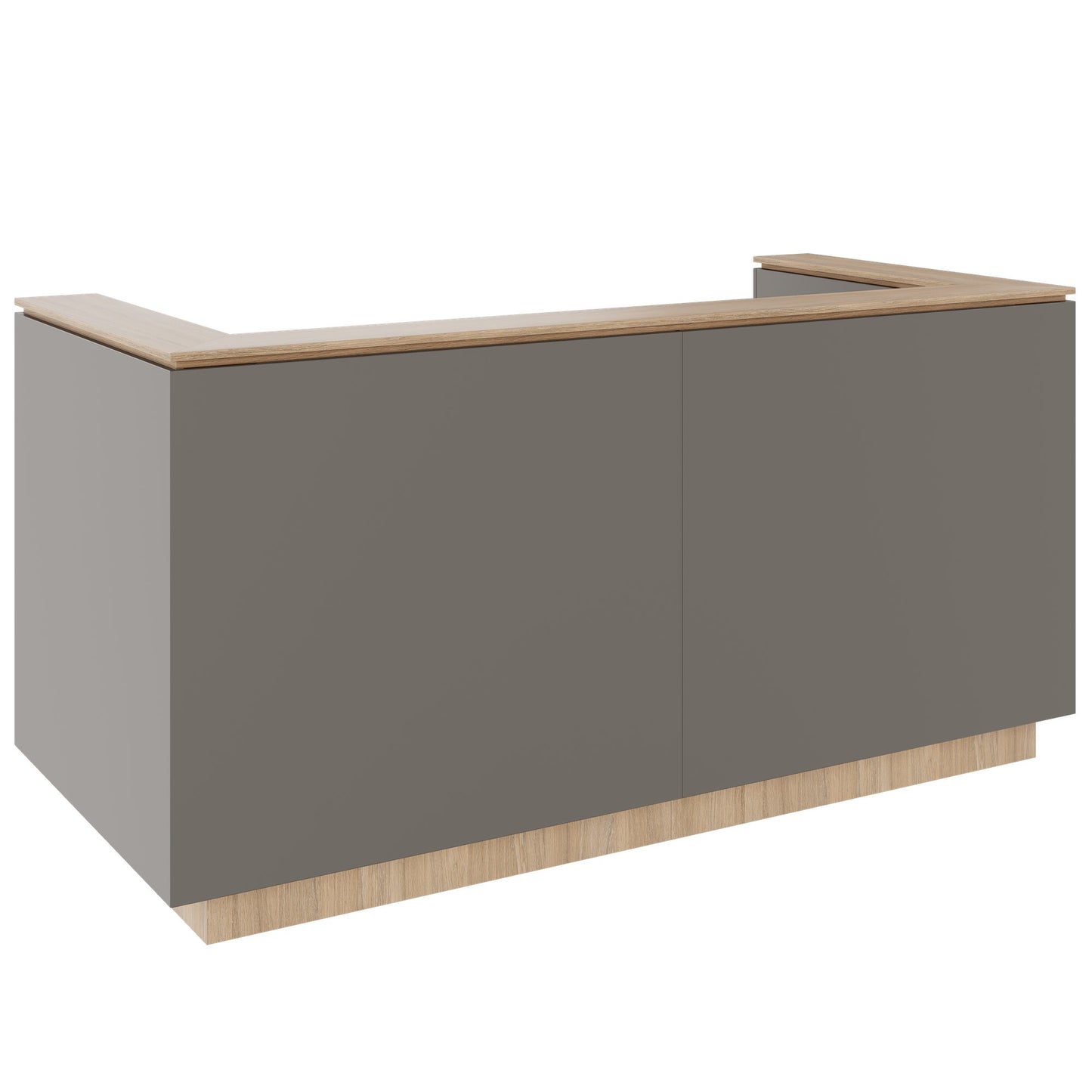 ICE Contatore della reception | 2204 x 1022 mm, grigio cubanite
