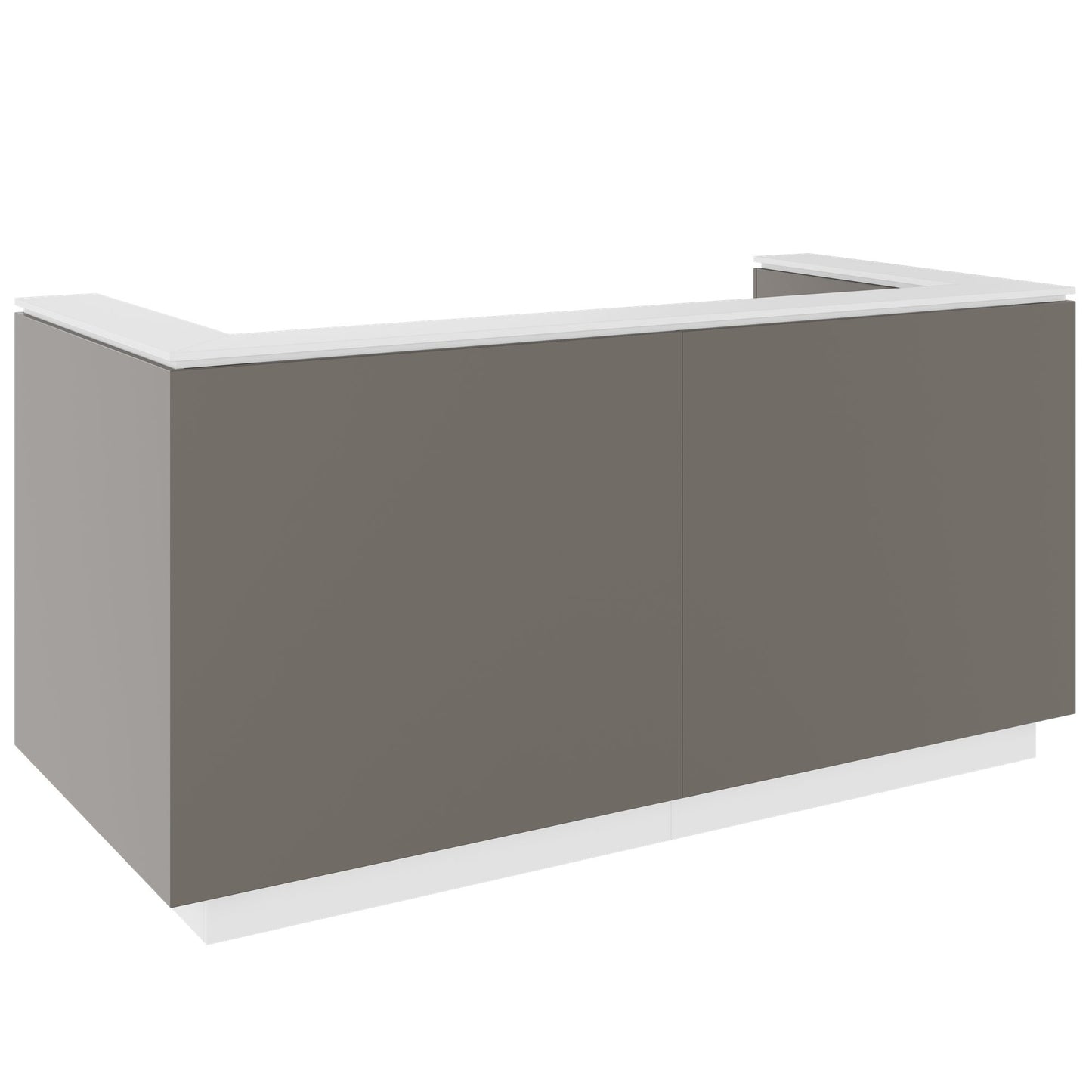ICE Contatore della reception | 2204 x 1022 mm, grigio cubanite