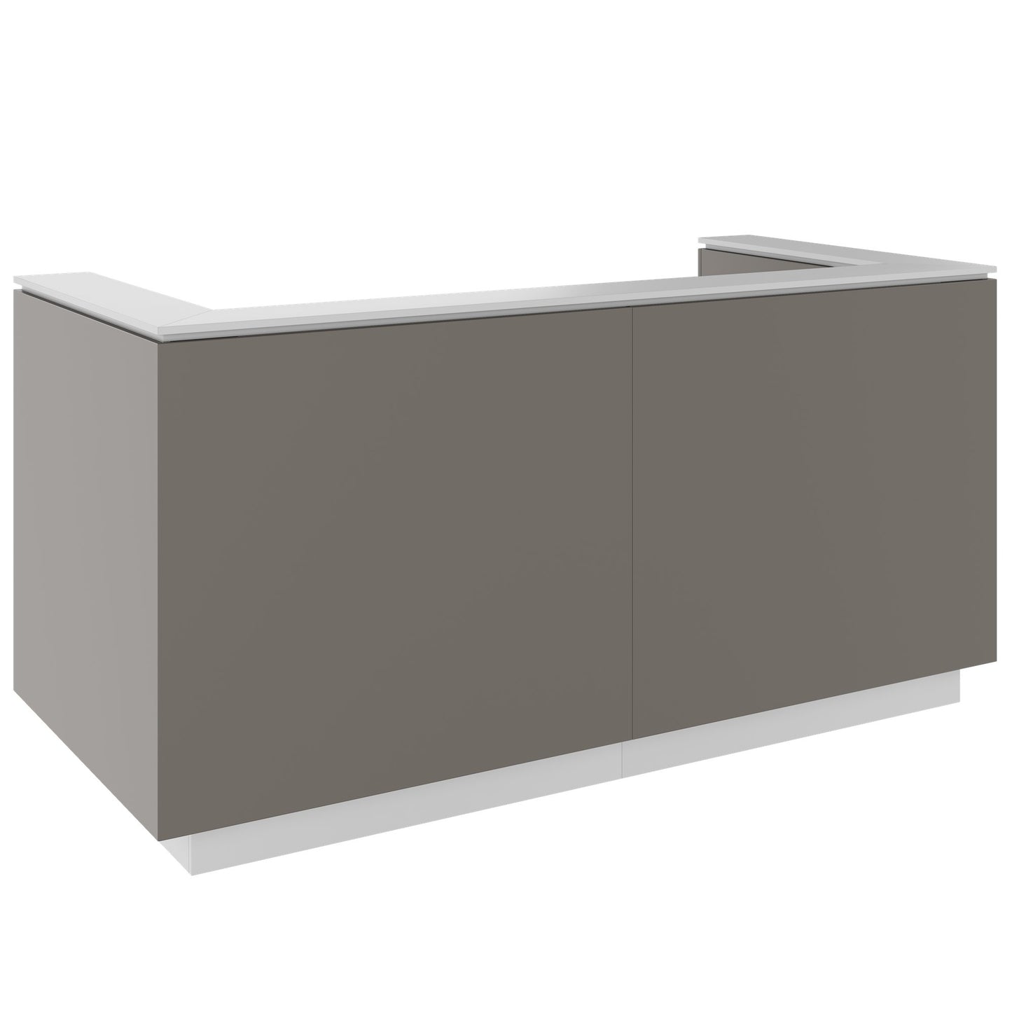 ICE Contatore della reception | 2204 x 1022 mm, grigio cubanite