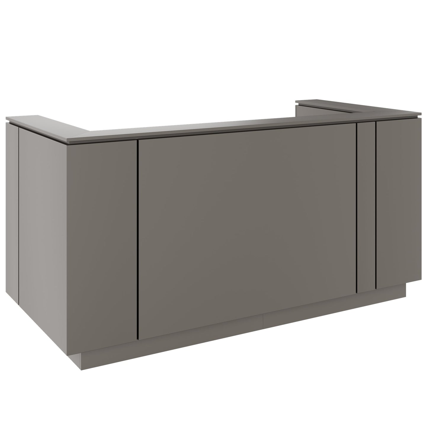 ICE Contatore della reception | 2204 x 1022 mm, grigio cubanite