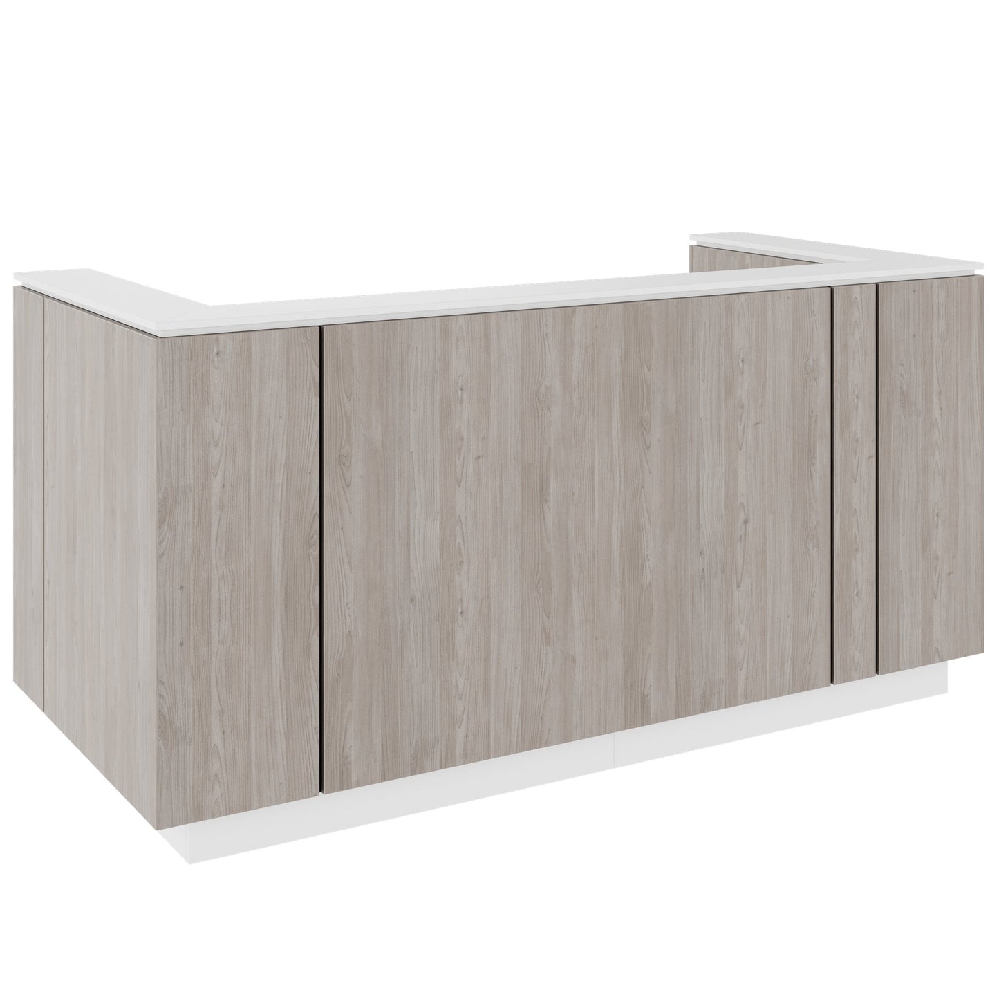 ICE Contatore della reception | 2204 x 1022 mm, North Oak Grey