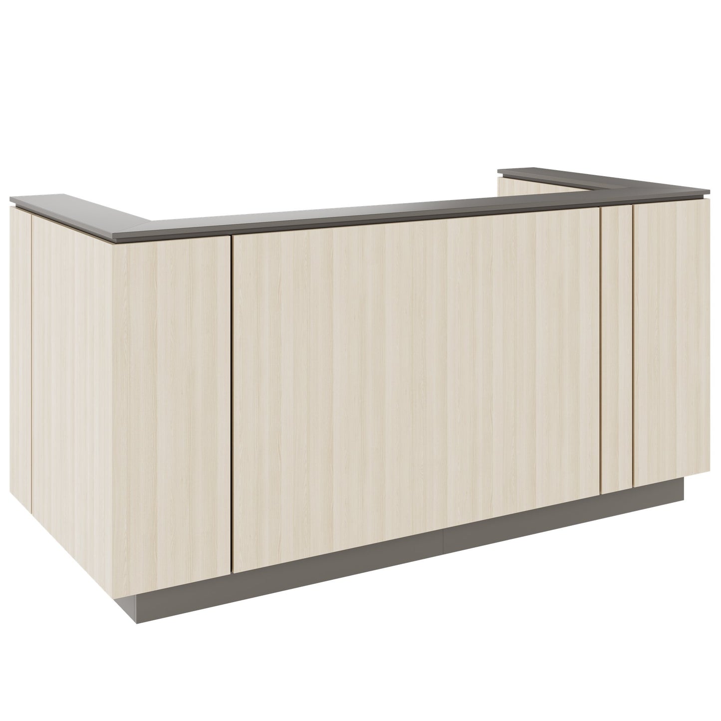 ICE reception desk | 2204 x 1022 mm, sand ash