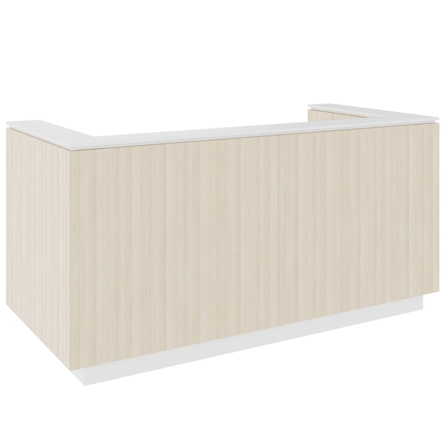 ICE reception desk | 2204 x 1022 mm, sand ash
