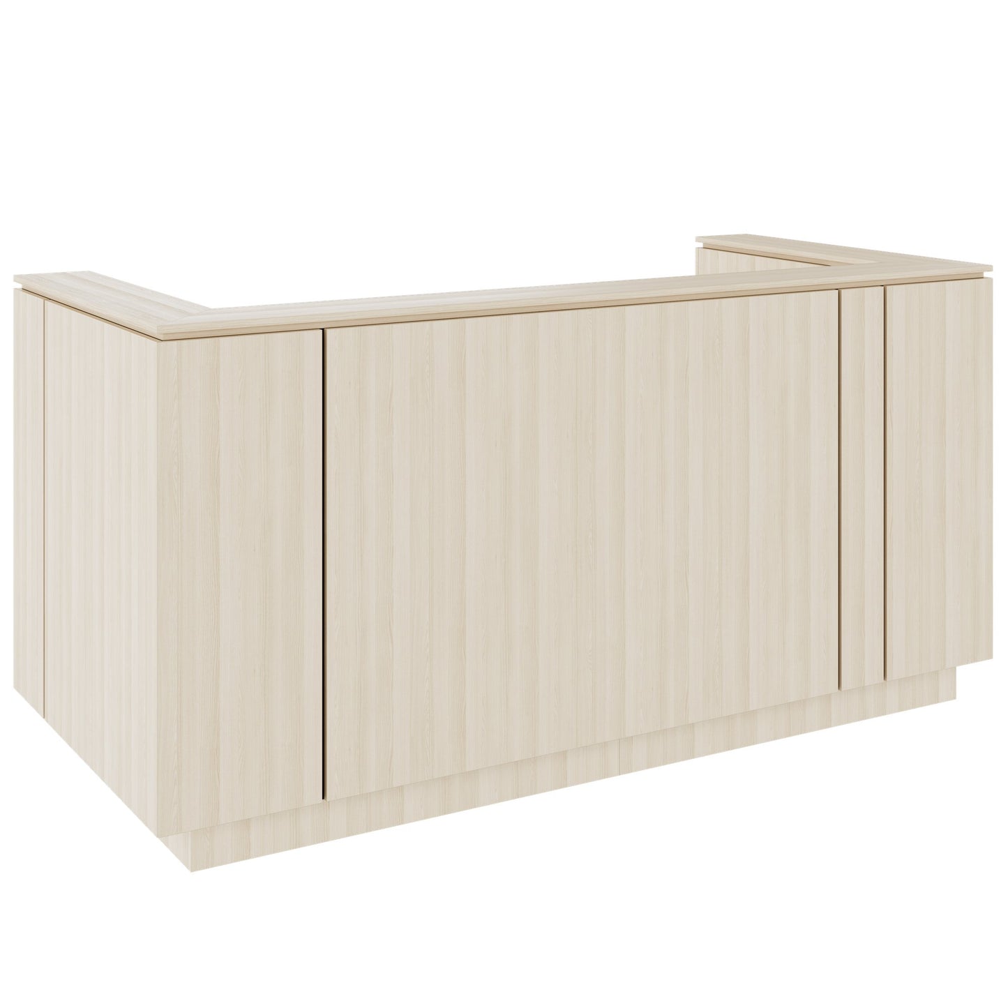 ICE reception desk | 2204 x 1022 mm, sand ash