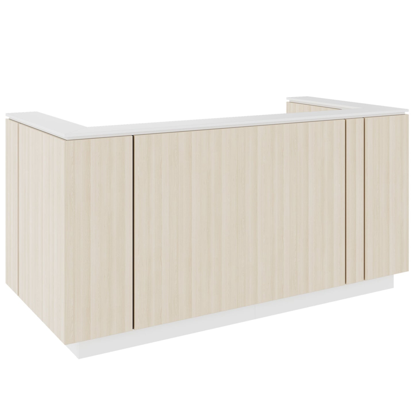 ICE reception desk | 2204 x 1022 mm, sand ash