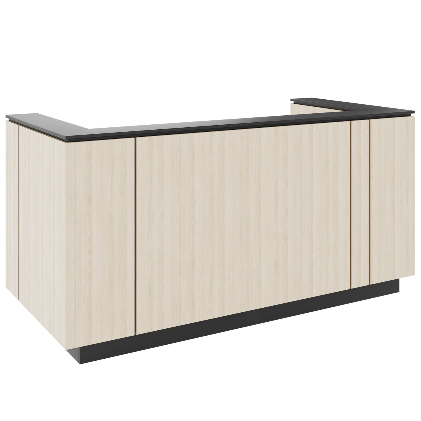 ICE reception desk | 2204 x 1022 mm, sand ash
