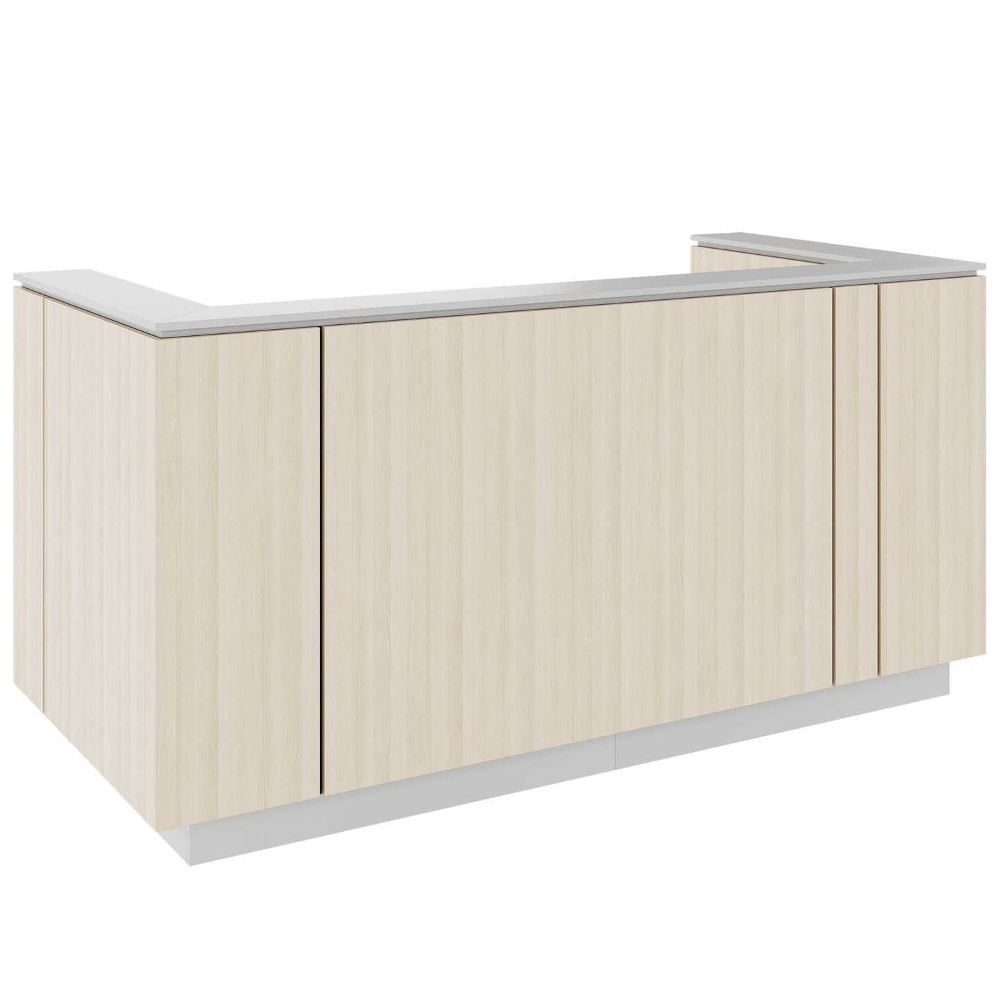ICE reception desk | 2204 x 1022 mm, sand ash