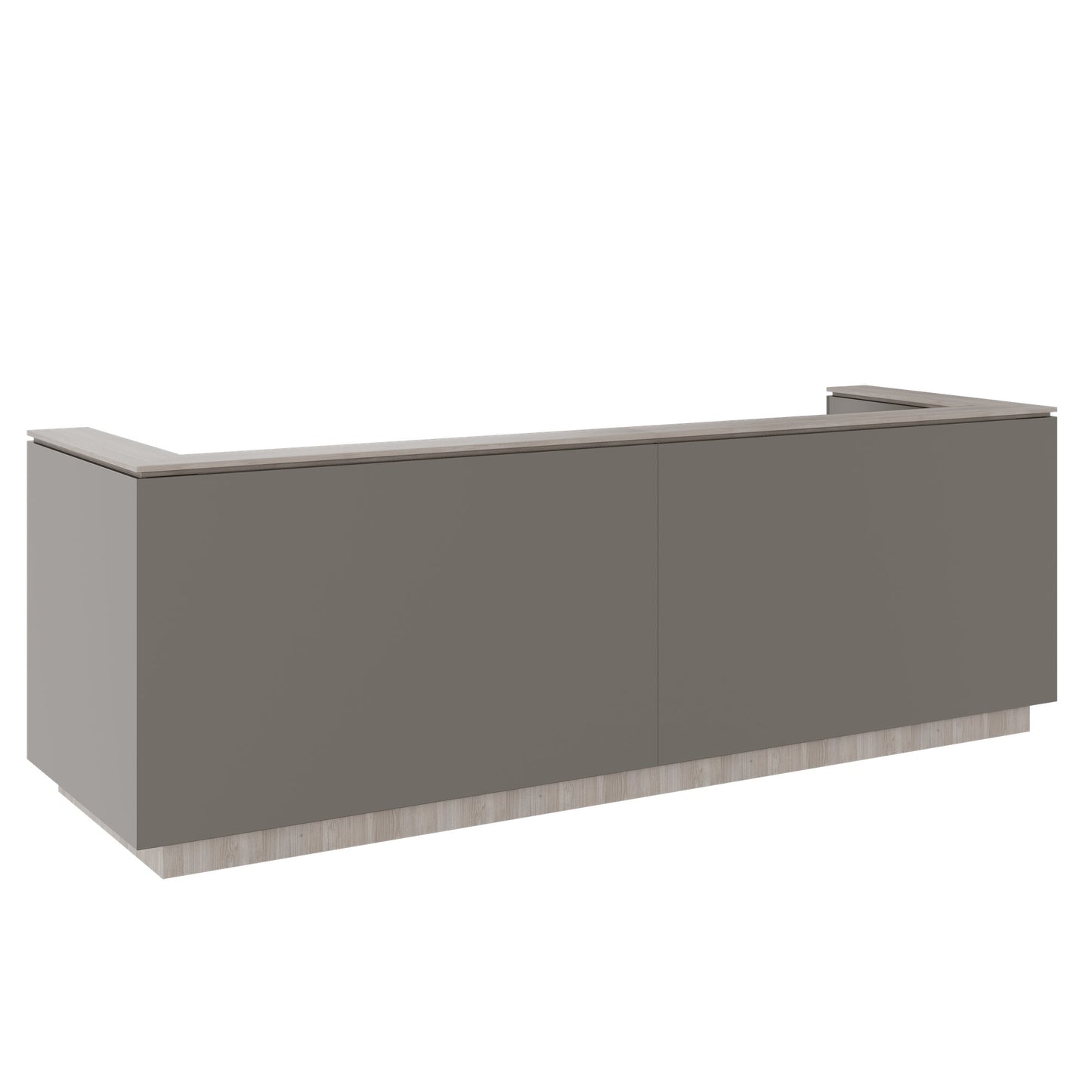 ICE Contatore della reception | 3214 x 1022 mm, grigio cubanite