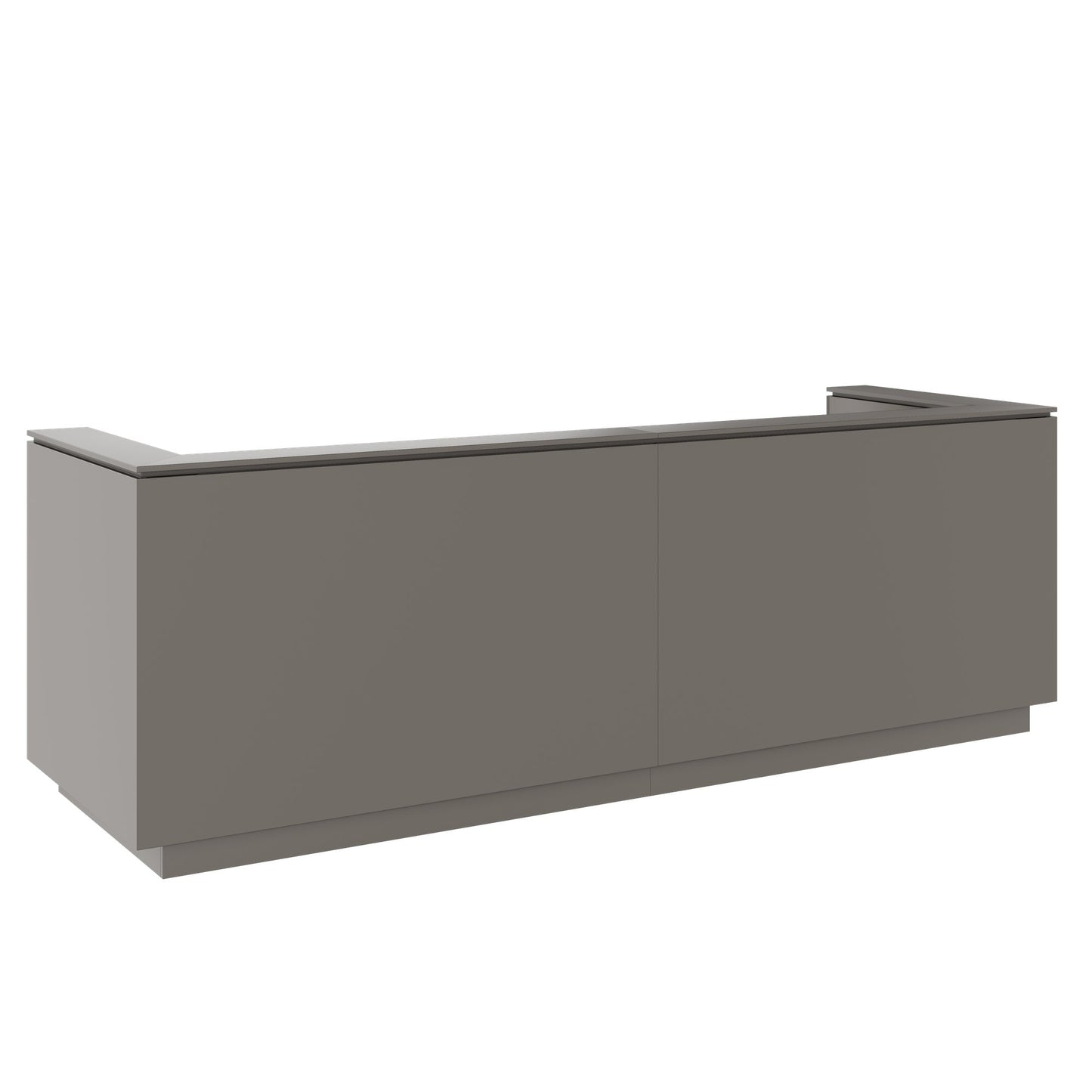 ICE Contatore della reception | 3214 x 1022 mm, grigio cubanite