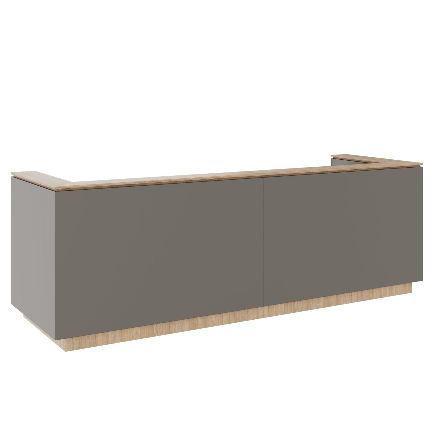 ICE Contatore della reception | 3214 x 1022 mm, grigio cubanite