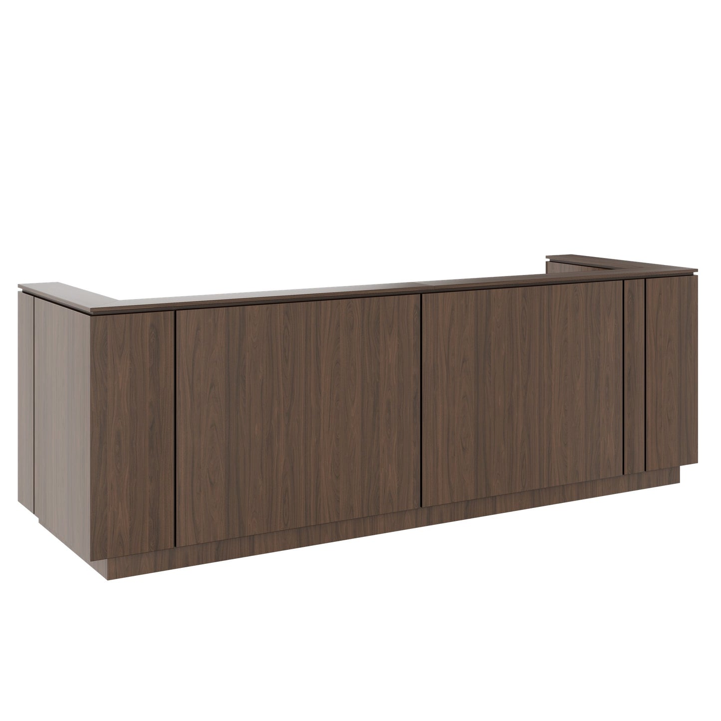 ICE reception desk | 3214 x 1022 mm, walnut