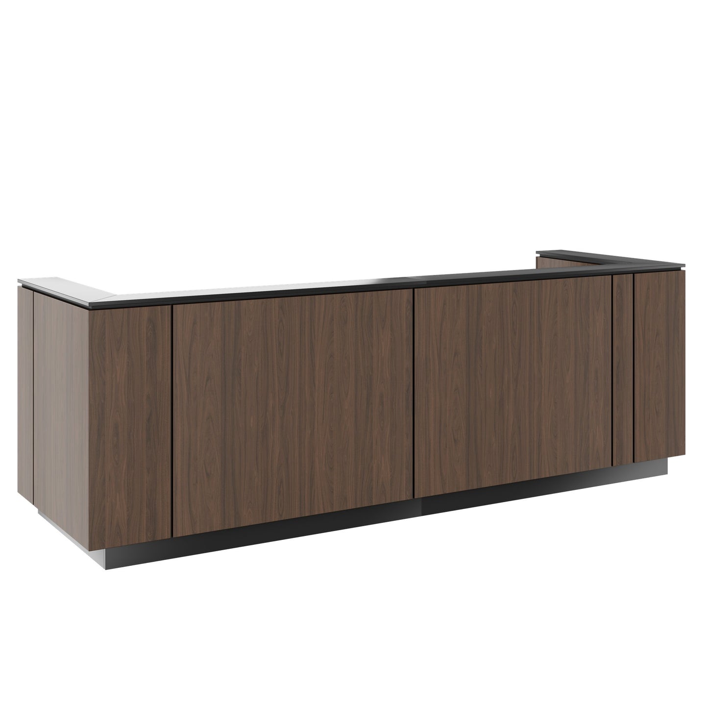 ICE reception desk | 3214 x 1022 mm, walnut
