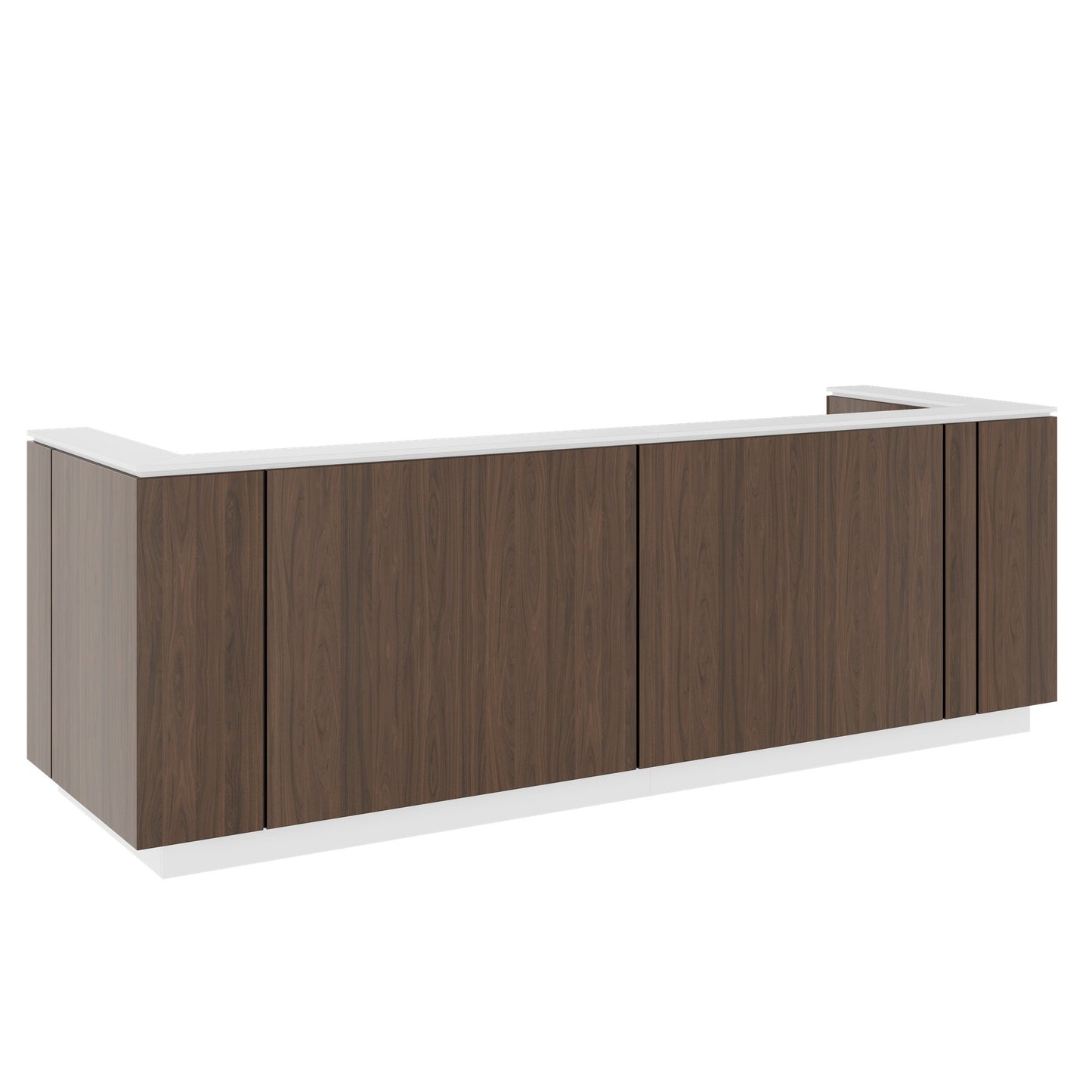 ICE reception desk | 3214 x 1022 mm, walnut