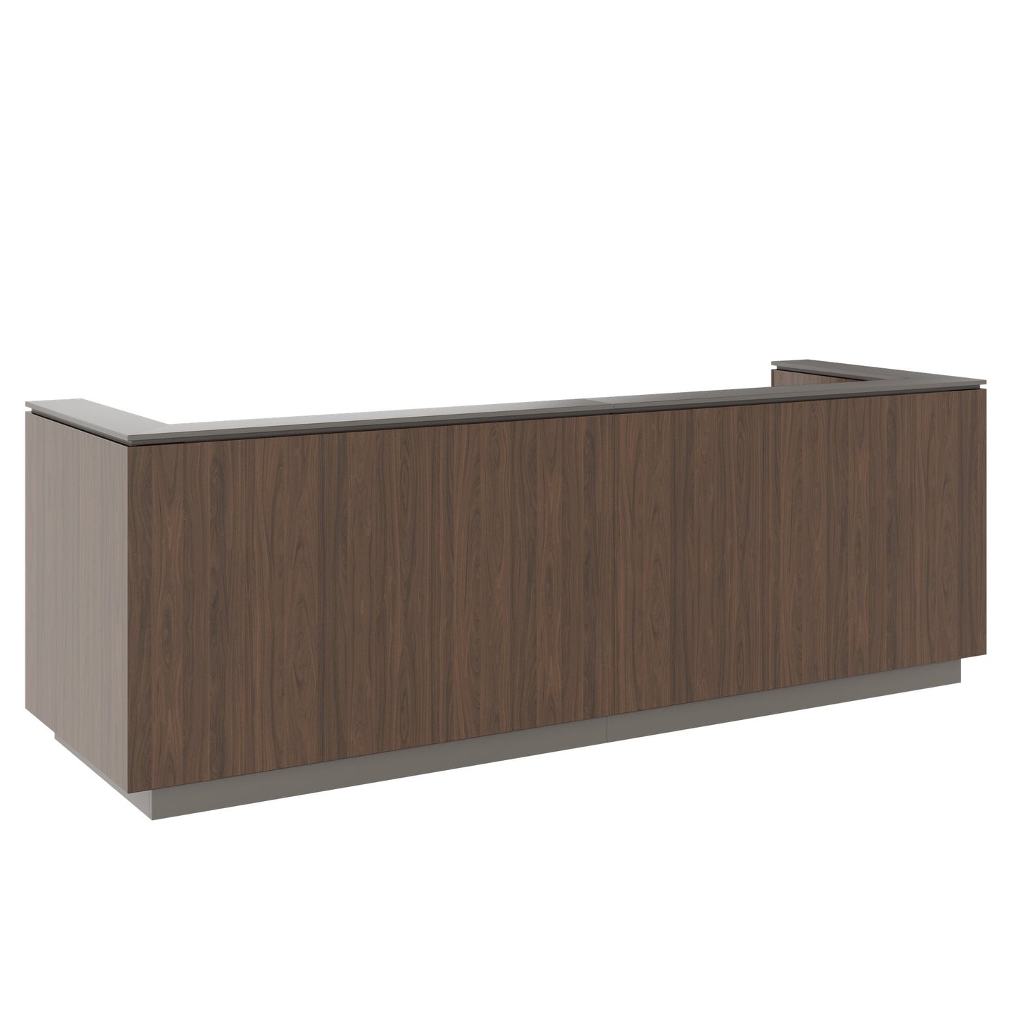 ICE reception desk | 3214 x 1022 mm, walnut