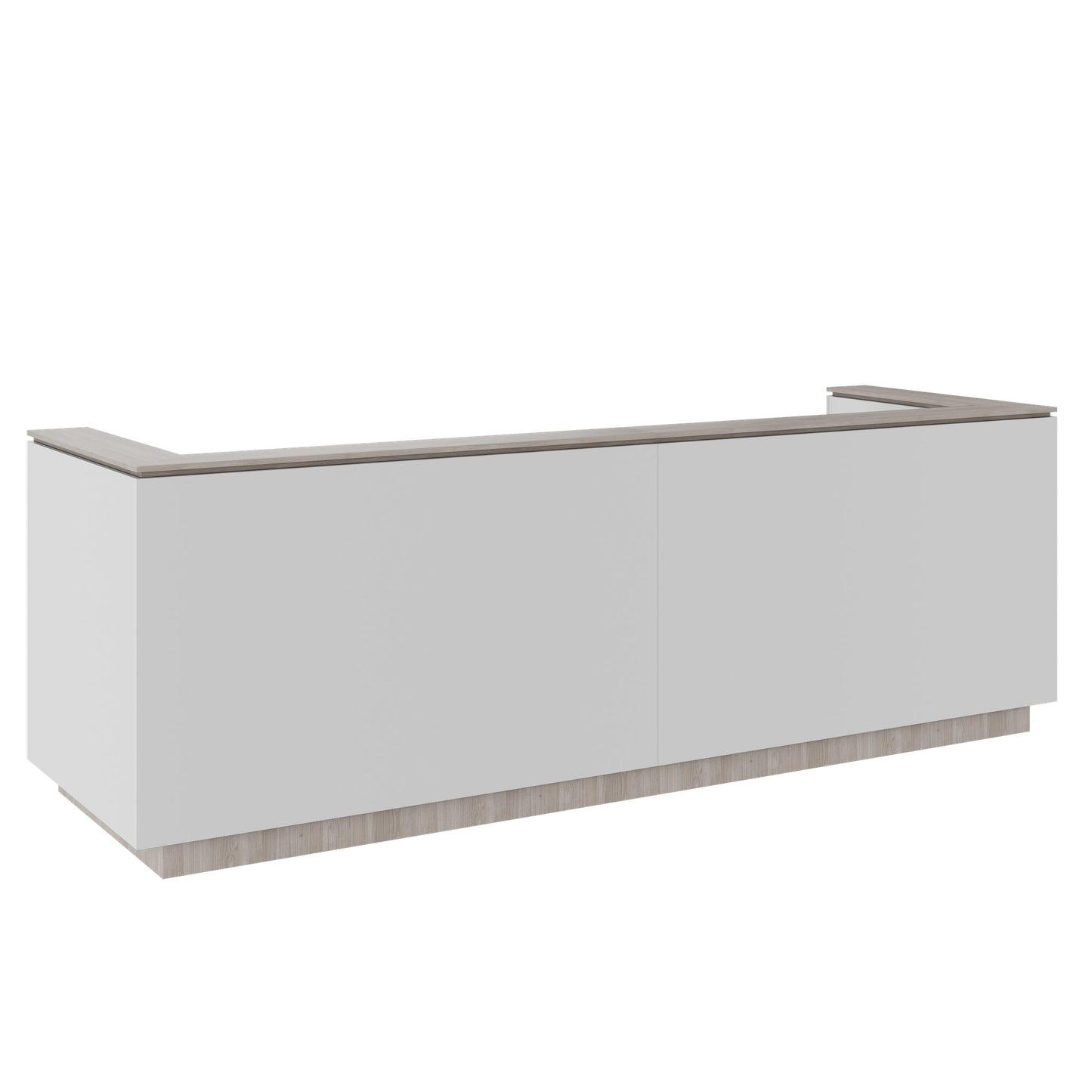 ICE Contatore della reception | 3214 x 1022 mm, grigio perla