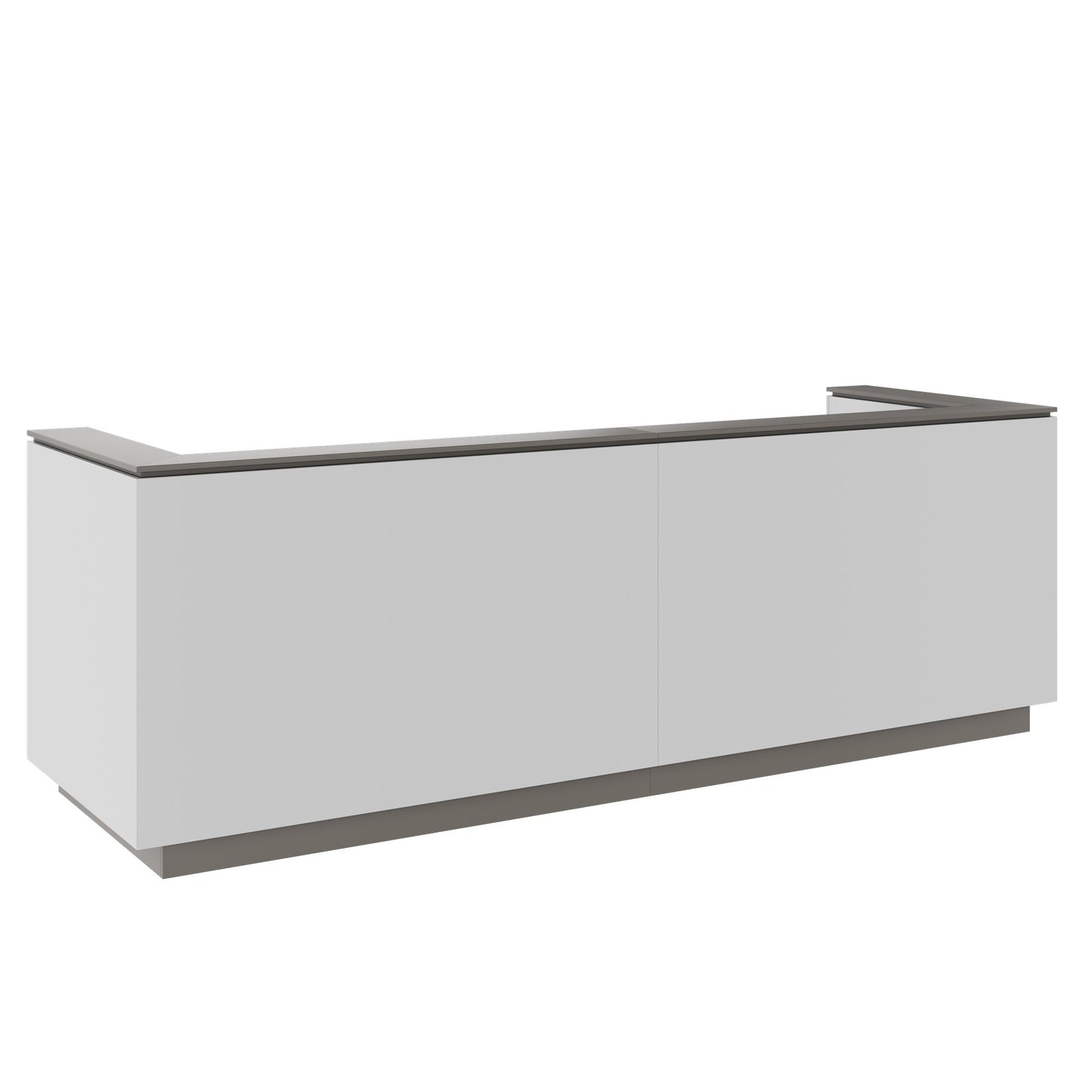 ICE Contatore della reception | 3214 x 1022 mm, grigio perla