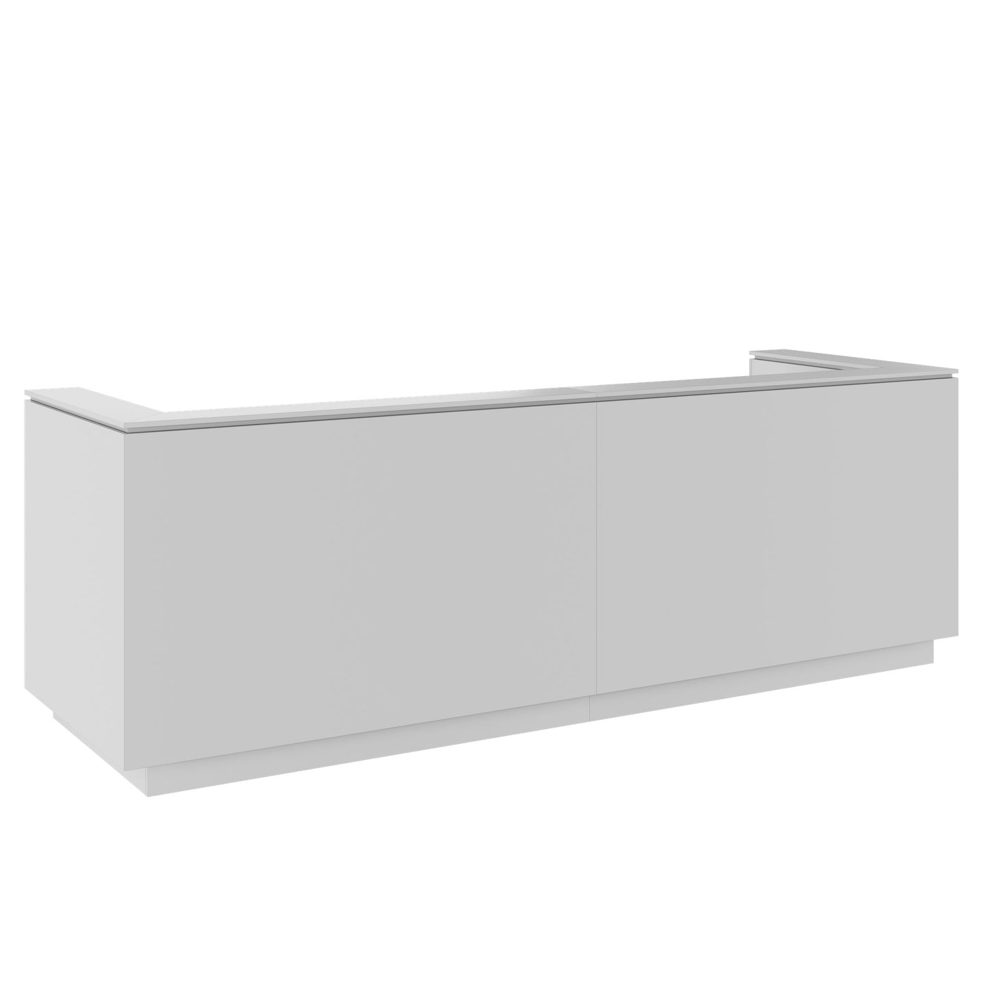 ICE Contatore della reception | 3214 x 1022 mm, grigio perla
