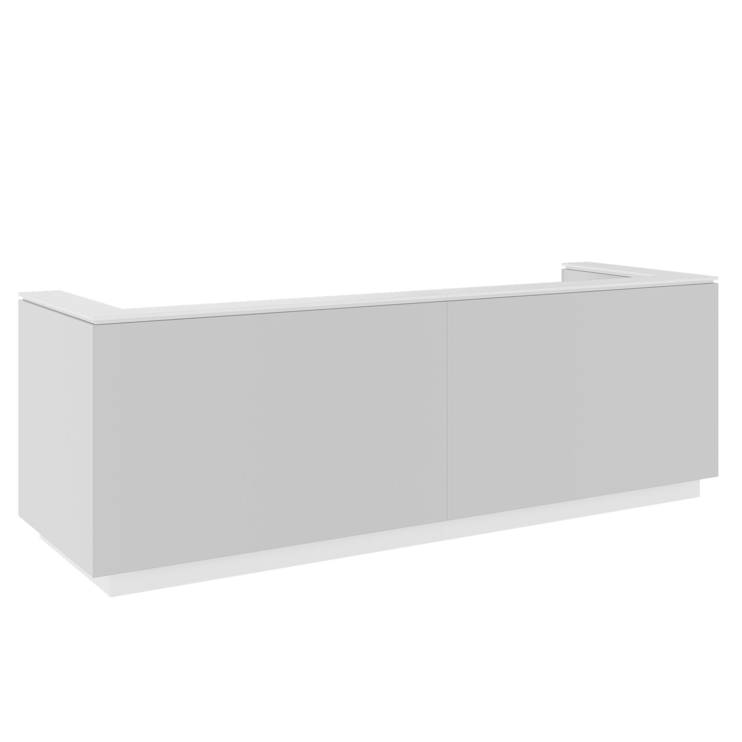 ICE Contatore della reception | 3214 x 1022 mm, grigio perla