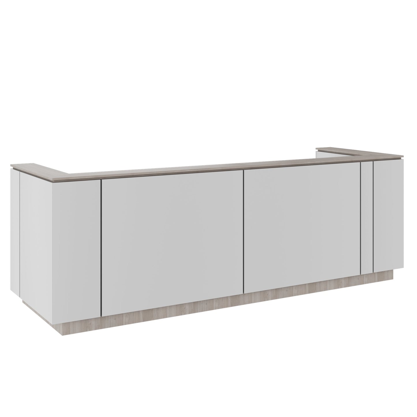 ICE Contatore della reception | 3214 x 1022 mm, grigio perla