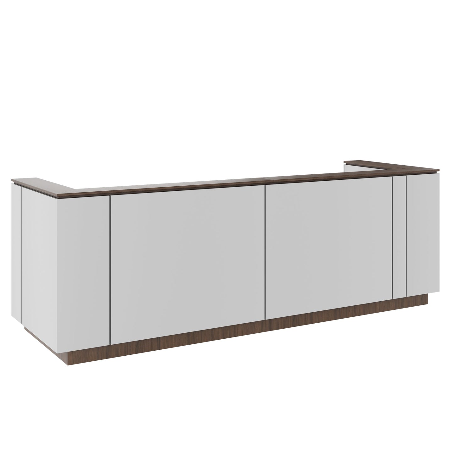 ICE Contatore della reception | 3214 x 1022 mm, grigio perla