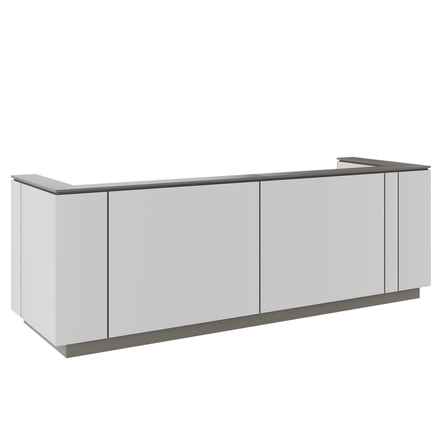 ICE Contatore della reception | 3214 x 1022 mm, grigio perla