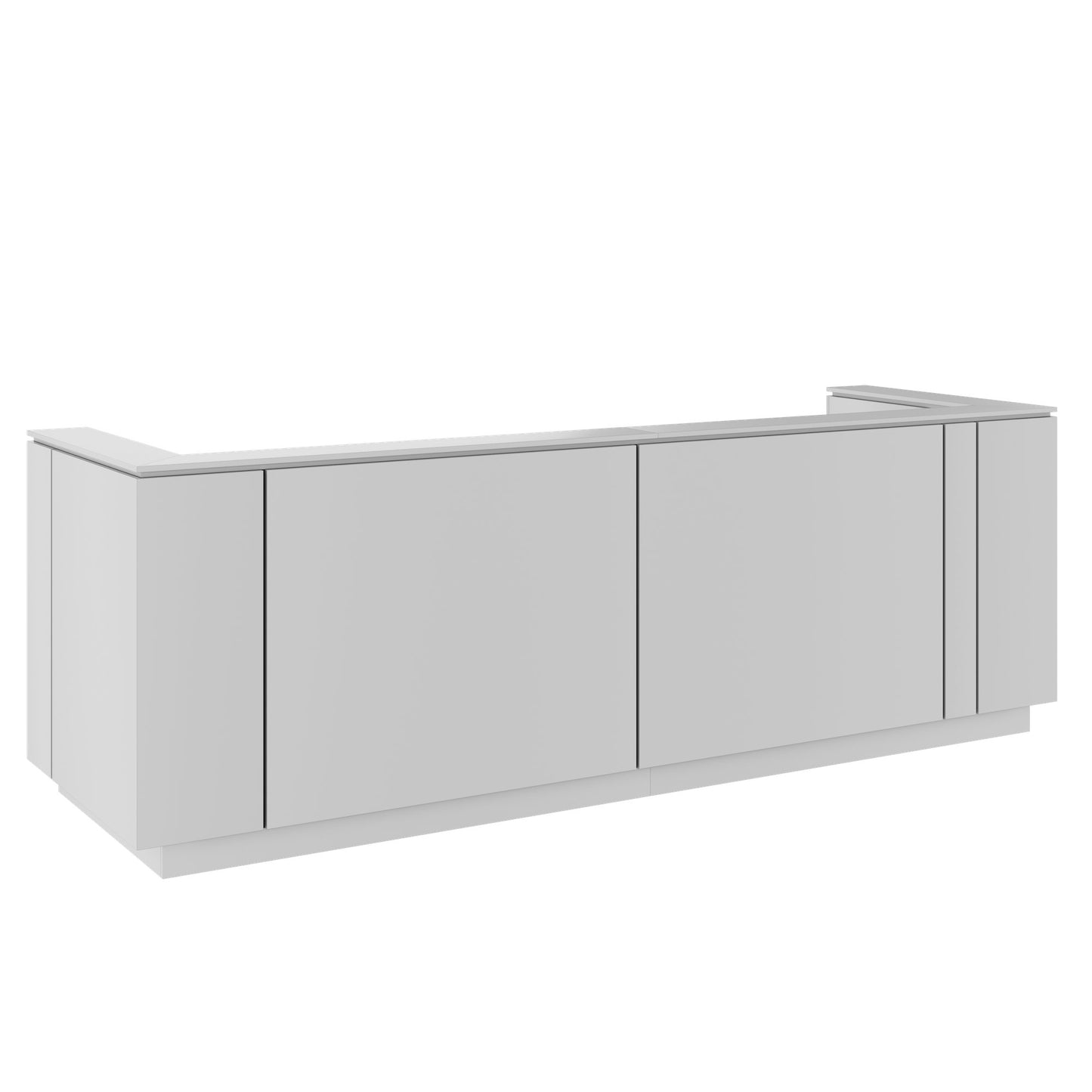 ICE Contatore della reception | 3214 x 1022 mm, grigio perla