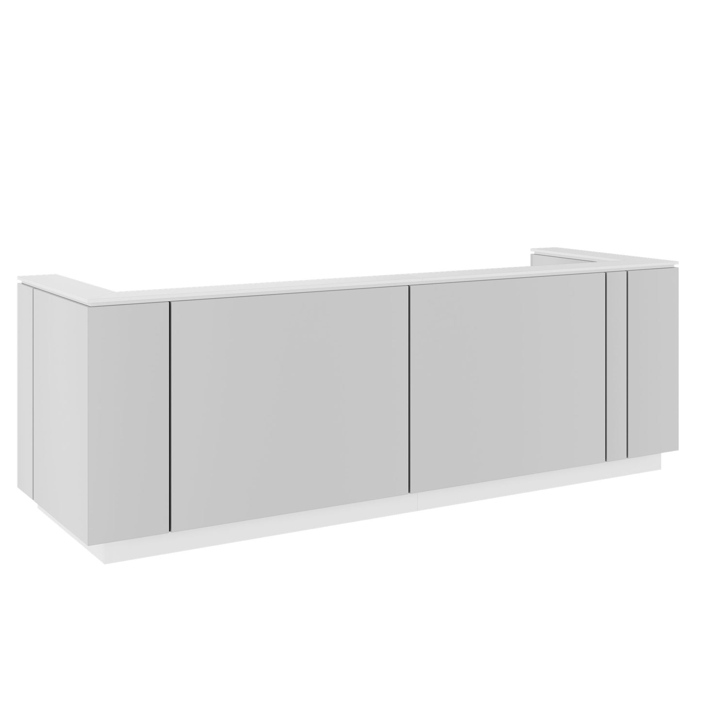 ICE Contatore della reception | 3214 x 1022 mm, grigio perla