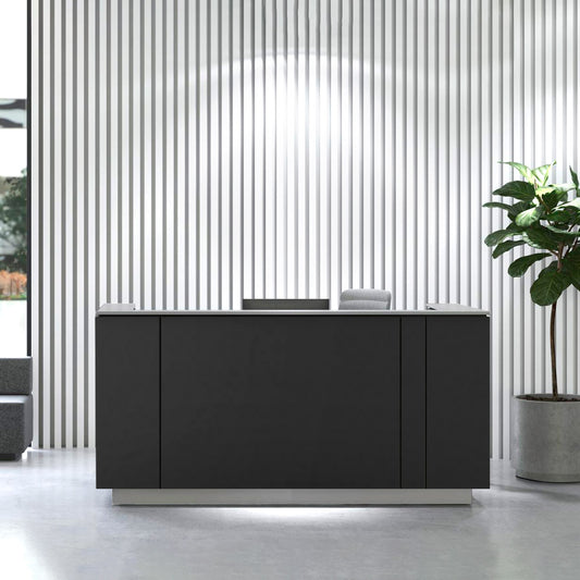 ICE reception desk | 2204 x 1022 mm, anthracite