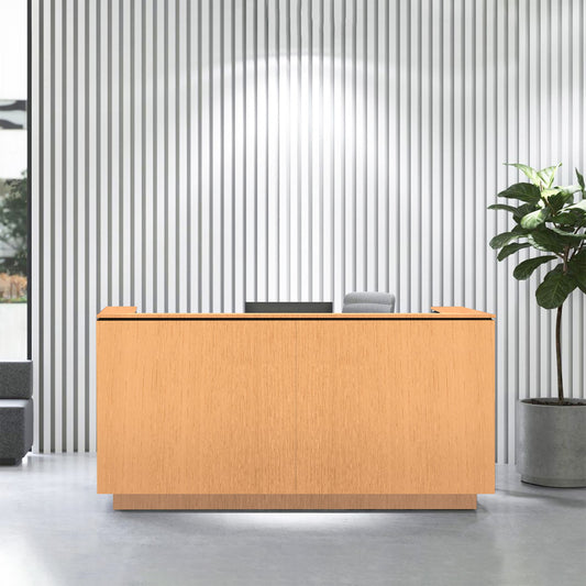 ICE reception desk | 2204 x 1022 mm, ash veneer