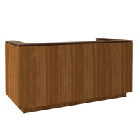 ICE reception desk | 2204 x 1022 mm, walnut veneer