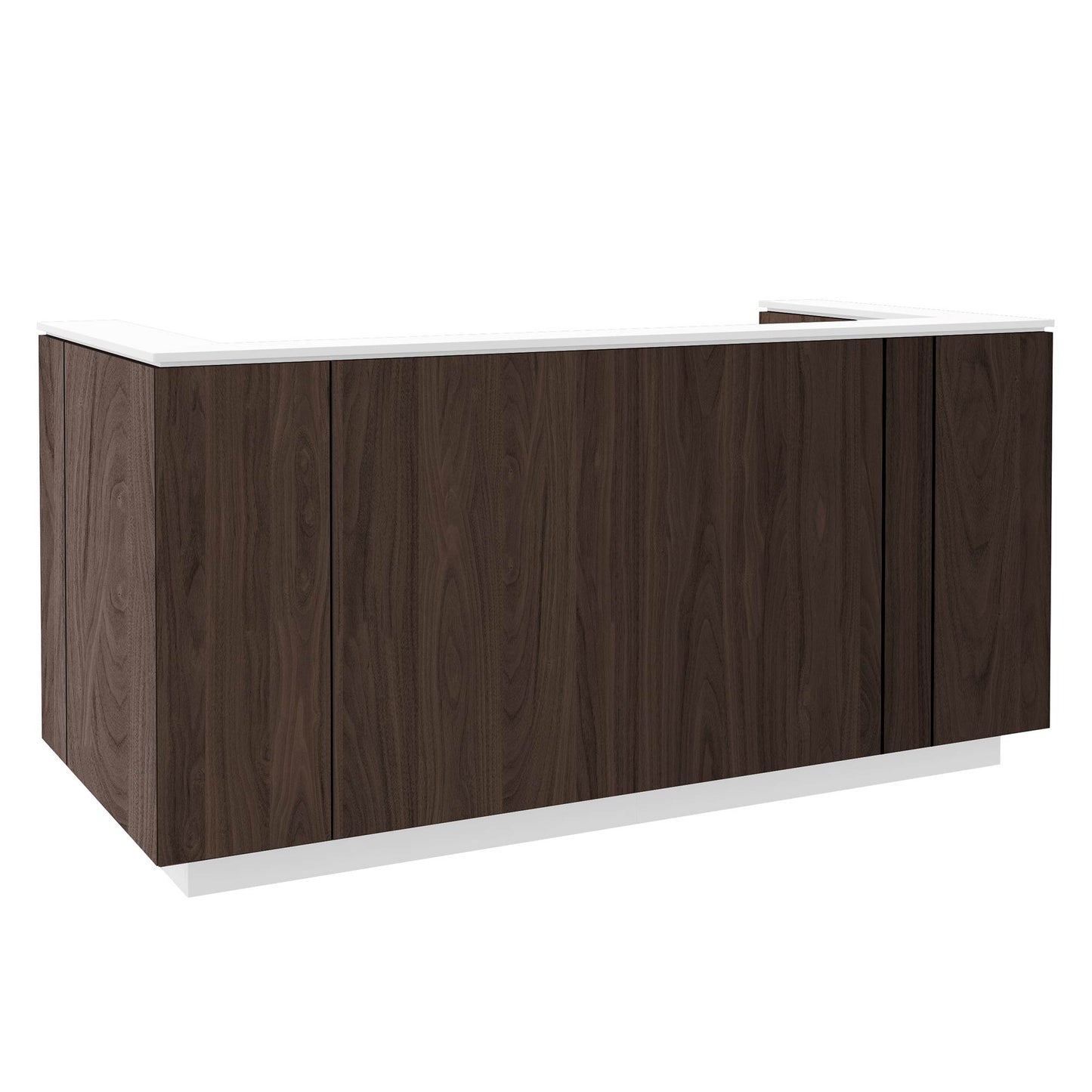 ICE reception desk | 2204 x 1022 mm, walnut