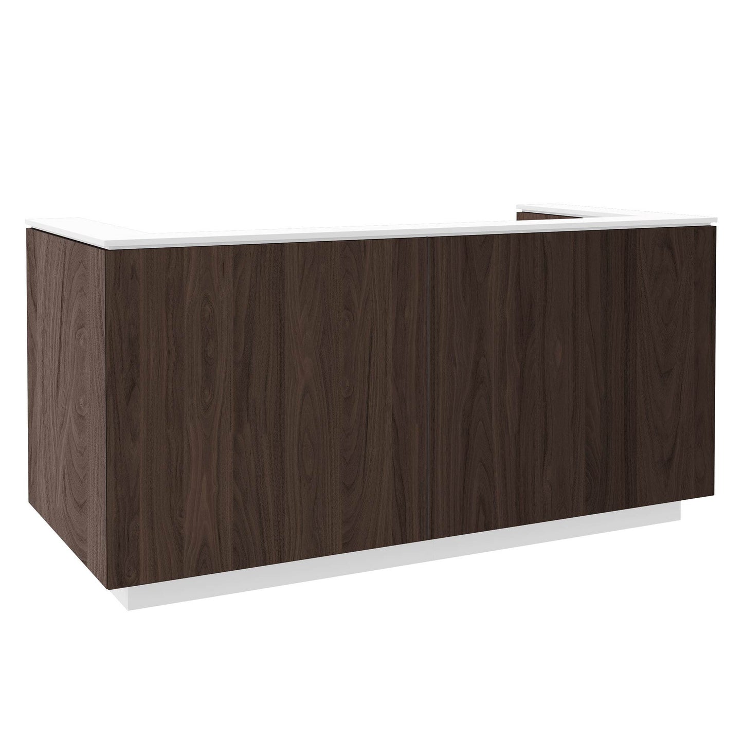 ICE reception desk | 2204 x 1022 mm, walnut