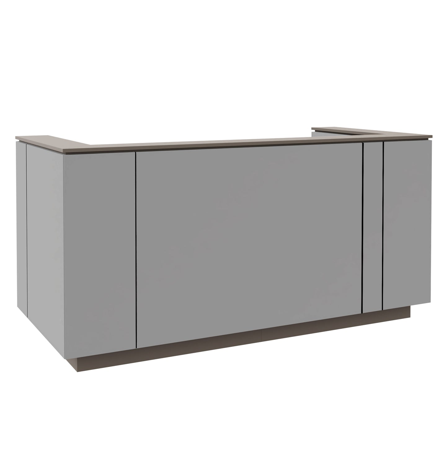ICE Contatore della reception | 2204 x 1022 mm, grigio perla