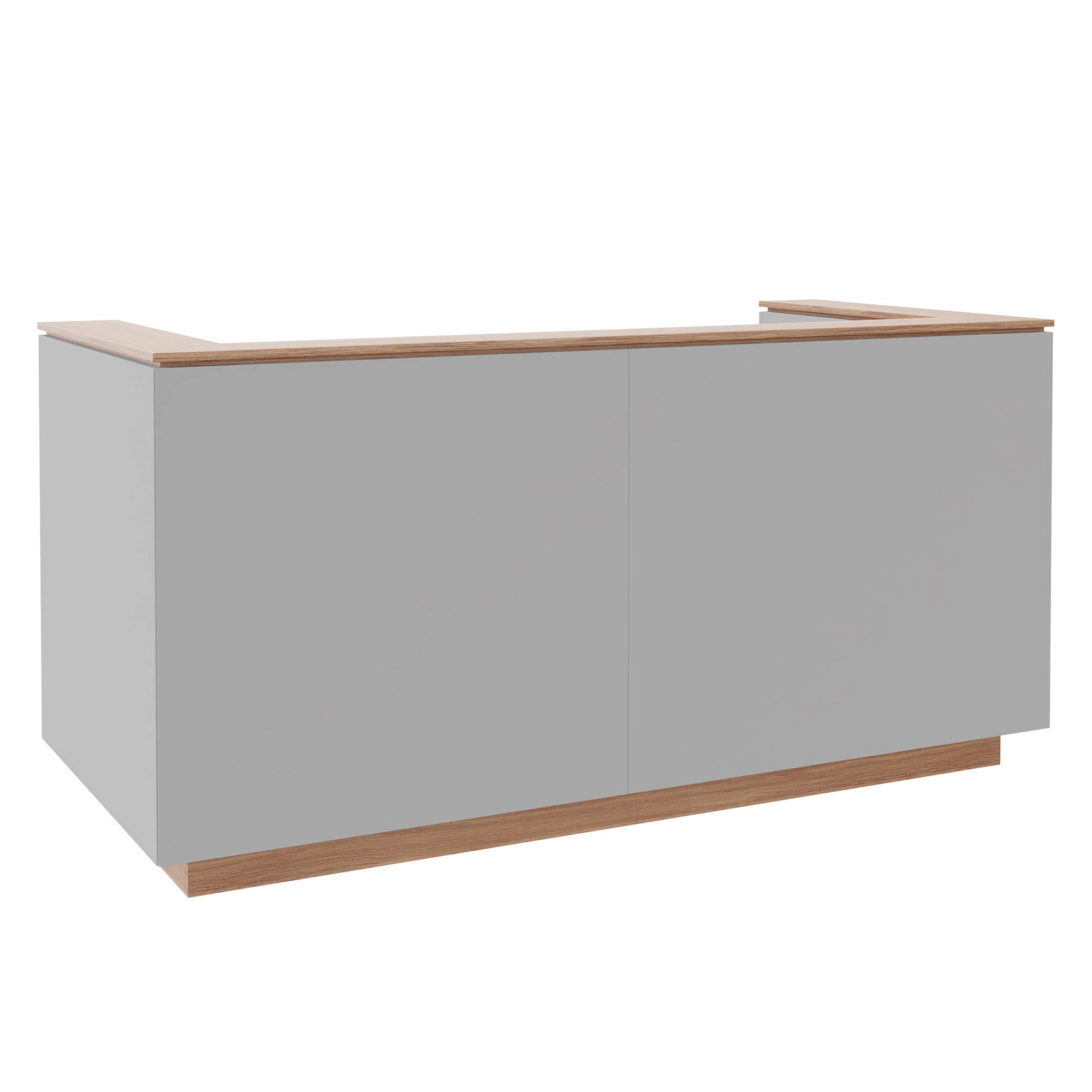 ICE Contatore della reception | 2204 x 1022 mm, grigio perla