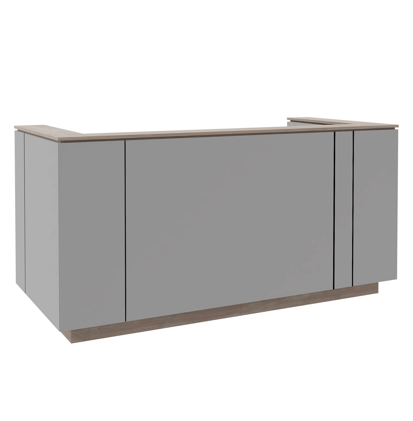ICE Contatore della reception | 2204 x 1022 mm, grigio perla