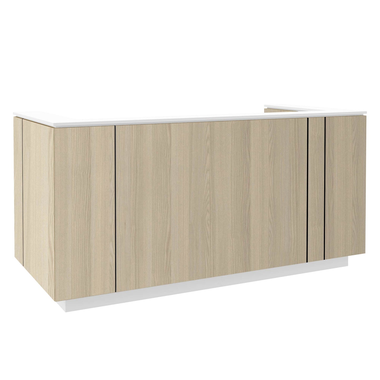 ICE reception desk | 2204 x 1022 mm, sand ash