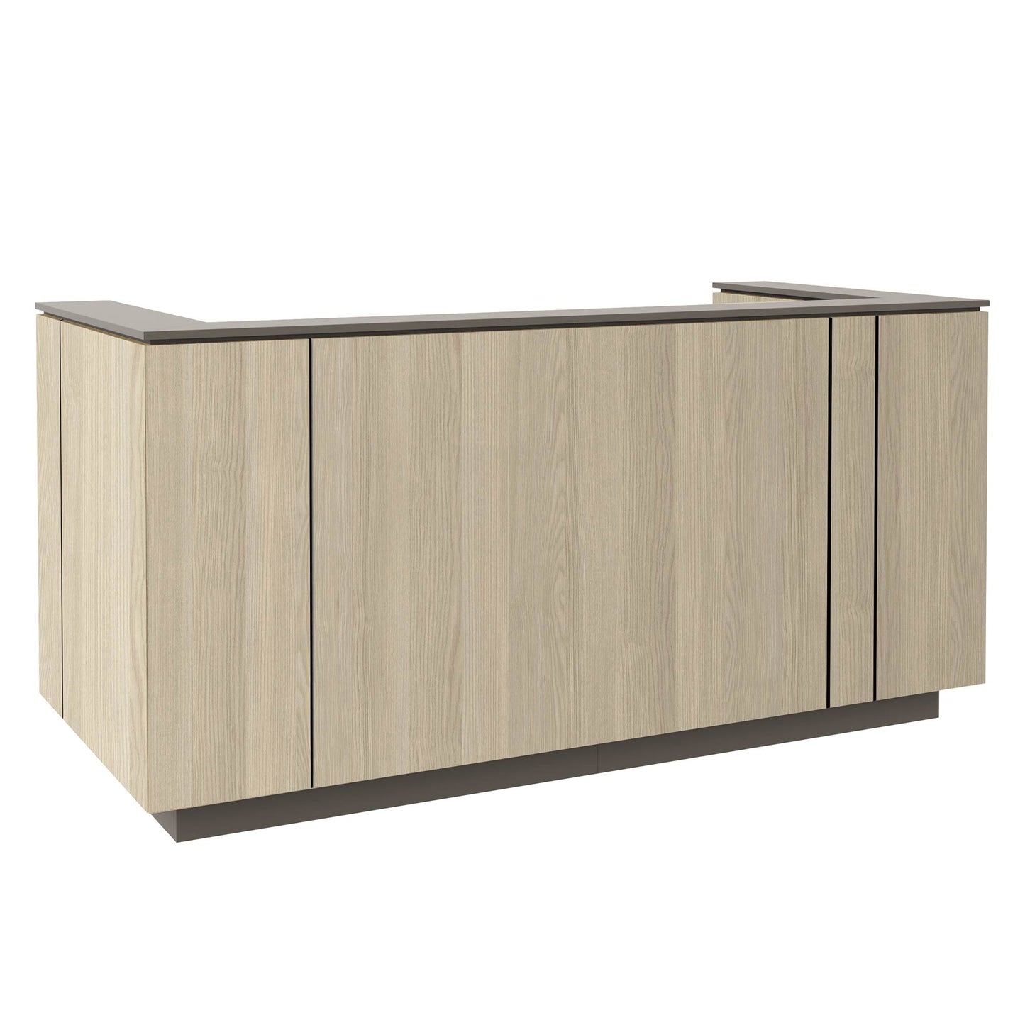 ICE reception desk | 2204 x 1022 mm, sand ash