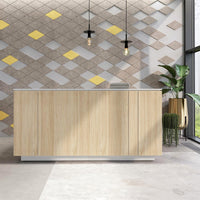 ICE reception desk | 2204 x 1022 mm, sand ash